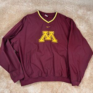 Y2K Nike Team Center Swoosh University of Minnesota Gophers Windbreaker XL *READ